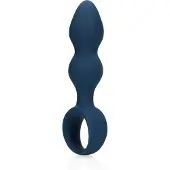 Shots Loveline - anale plug met ring - groot - blauw