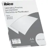 Ibico Basics A4 Lamineerhoezen, Glanzend - 100 micron - 100 Stuks - Glashelder