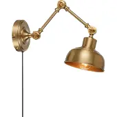 Markslöjd Wandlampe , Grimstad, dimbare, Goud / Messing, Woonkamer, Metaal