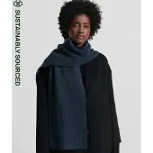 Superdry Luxe Sjaal Blauw Grootte: 1SIZE