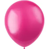 Folat - ballonnen Radiant Fuchsia Pink Metallic 33 cm - 10 stuks