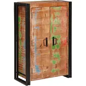 vidaXL Highboard met Deuren Bruin Massief Gerecycled Hout en Metaal