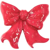 Housevitamin Vaas- Muurvaas Strik- Keramiek- Rood- 19x18,5x5,5 cm