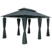 Casaria Paviljoen Topaz Antraciet 3x4m UV-bescherming 50+