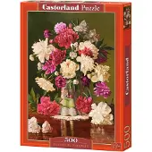 Castorland puzzel bloemen - Beautiful Peonies - 500 stukjes.