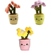 Pocket Money Knuffel plant pluche bloem speelgoed 18cm kleurrijk.