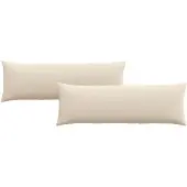 vidaXL Zitkussens 2 st Stof Beige 120 x 40 cm