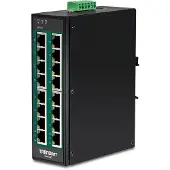 Trendnet TI-PG160 Industrial Ethernet Switch 10 / 100 / 1000 MBit/s PoE-functie