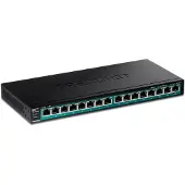 Trendnet TPE-TG161H 16-Poorts PoE Switch Gigabit PoE+ Switch 120W