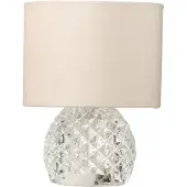 Hortus Tafellamp glas led transparant 17,2x17,2x23 cm Jolipa