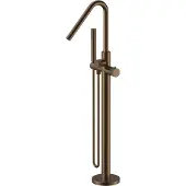 Boss & Wessing Badmengkraan bws sensa met wateraansluiting thermostatisch opbouw geborsteld brons pvd
