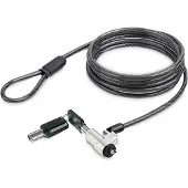 StarTech.com Laptop Kabelslot Compatibel met Noble Wedge, 2m, Anti-diefstal Kabelslot, Security Kabel voor Dell XPS/Latitude/2-in-1 Notebooks, Snijbestendig, Stalen Laptopslot (NBLWK-LAPTOP-LOCK)