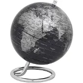 Troika | Wereldbol GALILEI| Zwart-zilverkleurig | Ø13cm / Emform
