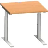 Schäfer Shop MODENA FLEX bureau, 800 x 800 mm, beuk