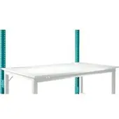 Manuflex Opbouwframe, laag, Basistafel STANDAARD werktafel/werkbank UNIVERSAL/PROFI, waterblauw