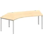 Schäfer Shop Hoekbureautafel MODENA FLEX 135°, aanbouw links, esdoorn