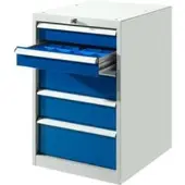 Schäfer Shop Ladekast SB 5801, lichtgrijs/blauw