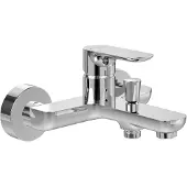 Villeroy & Boch V&B Badkraan met één hendel, model O.Novo, met omsteller, voor wandmontage, chroom
