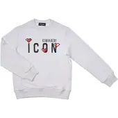 Dsquared2 Icon DQ2033D0-09BDQ Sweatshirt met ronde hals voor meisjes