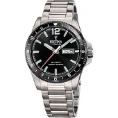 Festina Analoog horloge '- Watch Calendario Titanium - Quartz watch movement - Watch case width: 43 mm' zwart