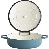 Aps APS-Germany 88314, 3 liter, Blauw, Rood, Gietijzer, Roestvrij staal, Emaille, Gietijzer, Geschikt voor inductie