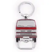Brisa VW Collection - Volkswagen sleutelhanger accessoire sleutelhanger met bierflesopener in T3 Bulli Bus design (wit)
