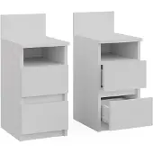 Vicco Monty Nachtkastje – Set van 2 Wit