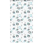 vidaXL Doucherolgordijn met cassette 120x240 cm stofbreedte 116 cm