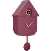 Karlsson wandklok modern cuckoo oro dark mauve