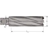 Rotec HM Kernboor HARD-LINE, universeel 19, ø22x80 - 5460222