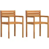 vidaXL Tuinstoelen 2 st 50x53x80 cm massief acaciahout