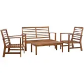 vidaXL 10-delige Loungeset met kussens poly rattan beige