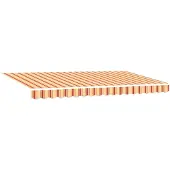vidaXL Uitschuifbare luifel Geel 400 x 200 cm Stof