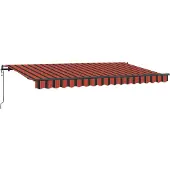 vidaXL Uitschuifbare luifel Oranje 350 x 200 cm Stof