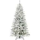 Springos Besneeuwde Kunstkerstboom - Spar Lux - 554 Takken - 250 CM