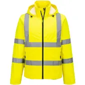 Portwest Werkjack S164 Hi-vis Lichtgewicht Opvouwbaar Waterdicht Uv-bescherming | Maat: L