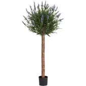 Maxifleur Kunstplanten Kunstlavendel bol op stam 120cm UV Blauw
