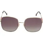 Carolina Herrera CH0035S Eckige Sonnenbrille aus Metall für Damen