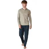 J&j Brothers JJBFP5602 Katoenen herenpyjama met lange mouwen