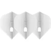 L-Style Champagne Flight L1 Standard Clear White - Dart Flights