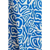 Smashed Lemon 25003 midi jurk met te abstracte print |