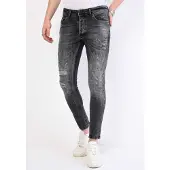 Local Fanatic Paint splatter jeans slim fit 1069