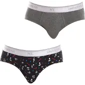 Kisses&love Pack-2 Basic Slips ademende stof KL2014 man