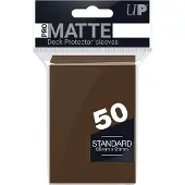 Ultra pro Sleeves Pro-Matte - Standaard Bruin (66x91 mm)