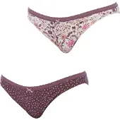 Janira Set van 2 Mini Katoenen Slipjes 1031034 Dames