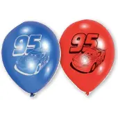 Neutral - 6 latex Cars race ballonnen - Decoratie > Ballonnen