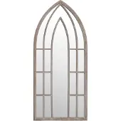 vidaXL Tuinspiegel 70x30 cm ijzer zandkleurig