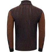 Rusty neal Trui met 1/2 rits in contrasterend design