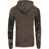 Rusty neal Chunky gebreide jas met capuchon met volledige rits