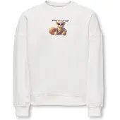 ONLY GIRLS Sweatshirt 'KOGBila' karamel / zwart / wit